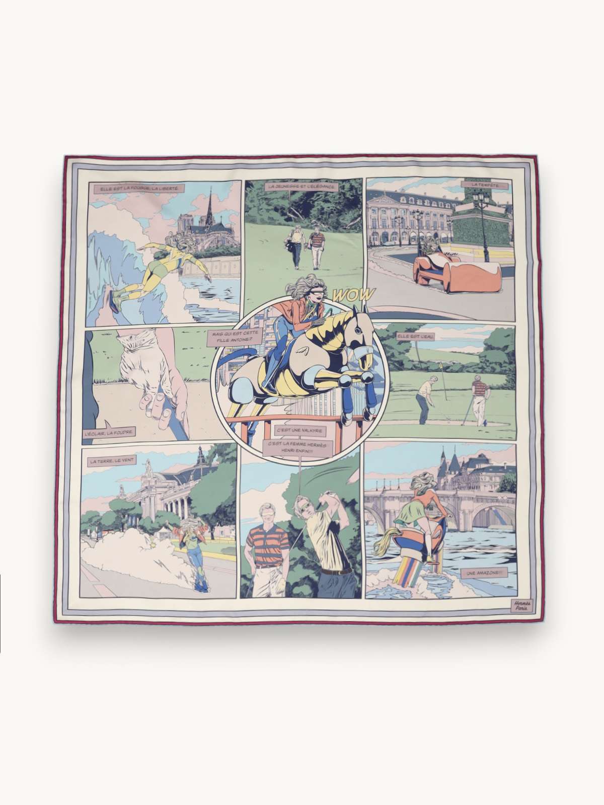 Hermes Silk Scarf