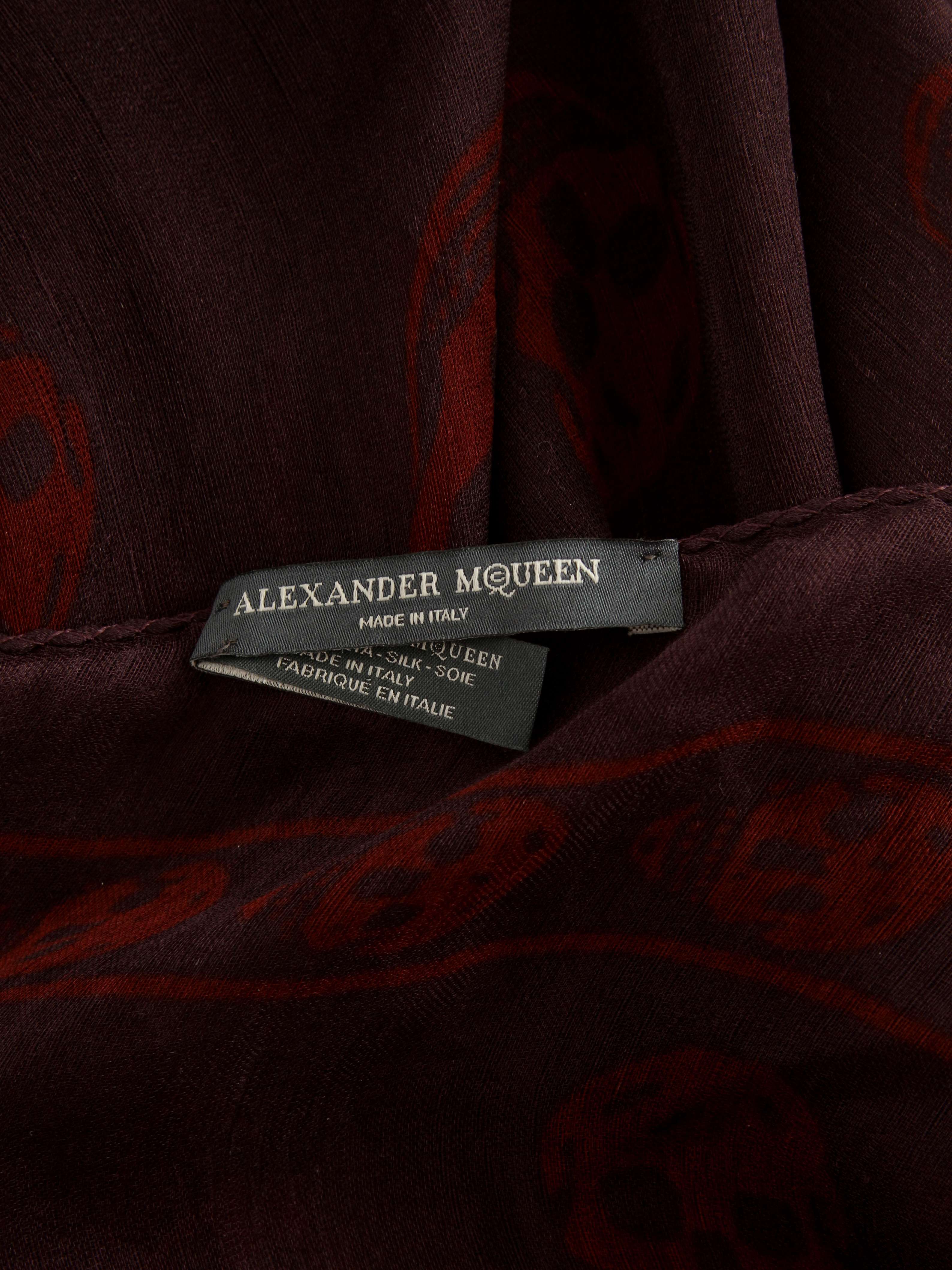Аксессуары Alexander Mcqueen Silk Scarf изображение #5