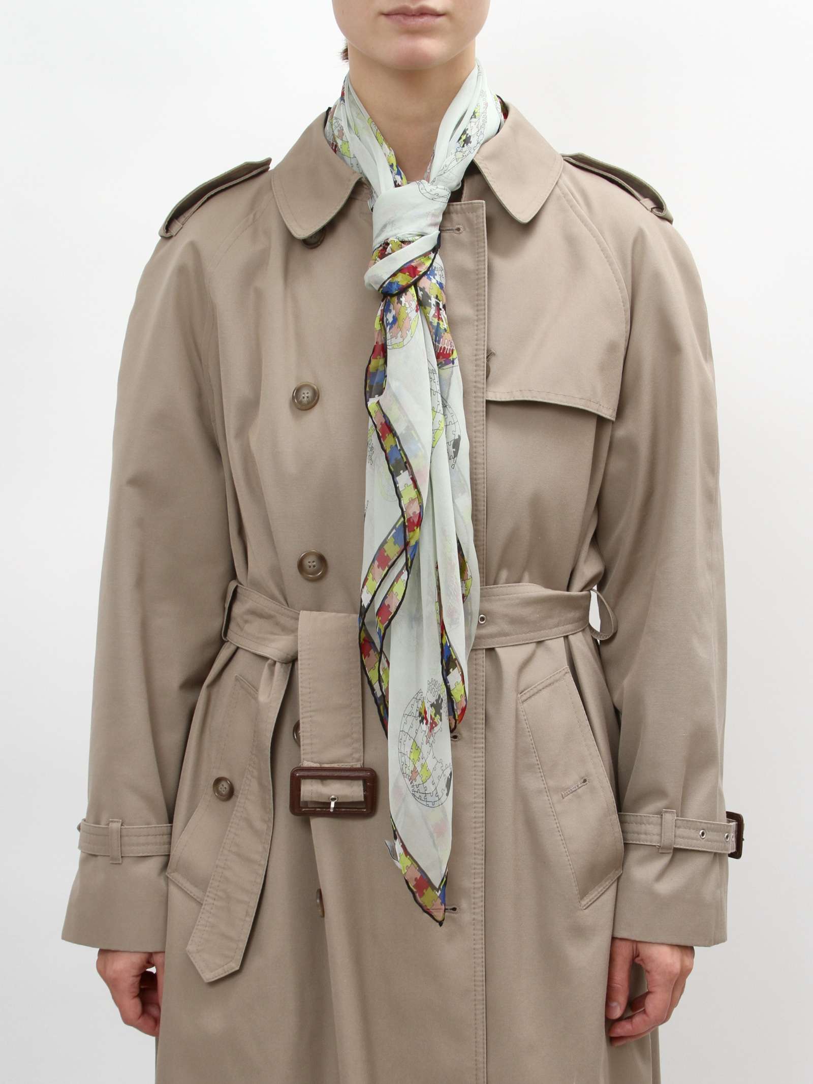 Аксессуары Alexander Mcqueen Silk Scarf изображение #7