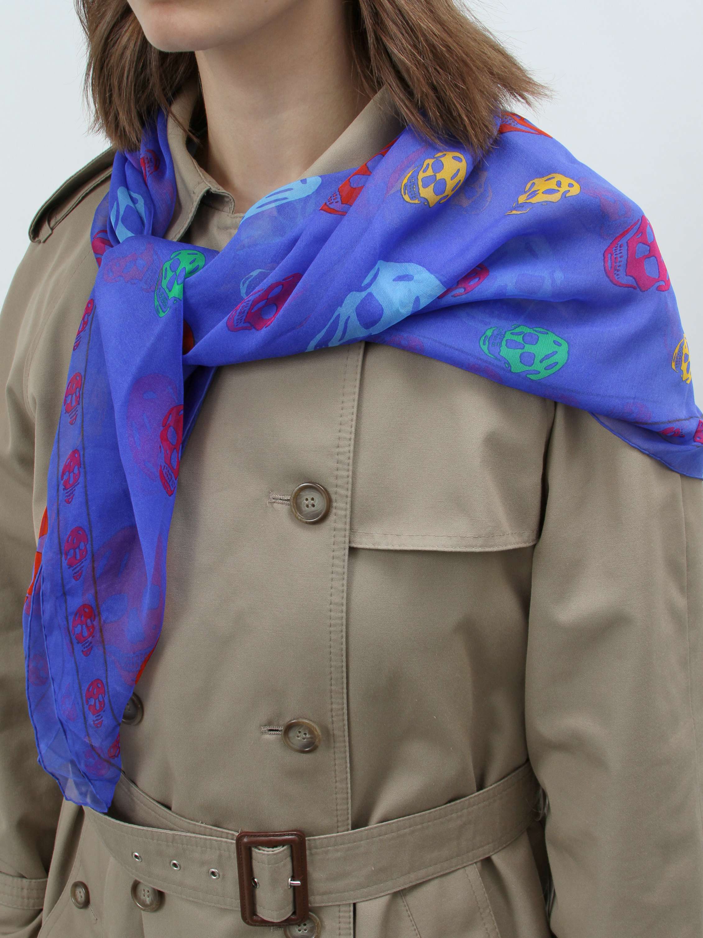 Аксессуары Alexander Mcqueen Silk Scarf изображение #6