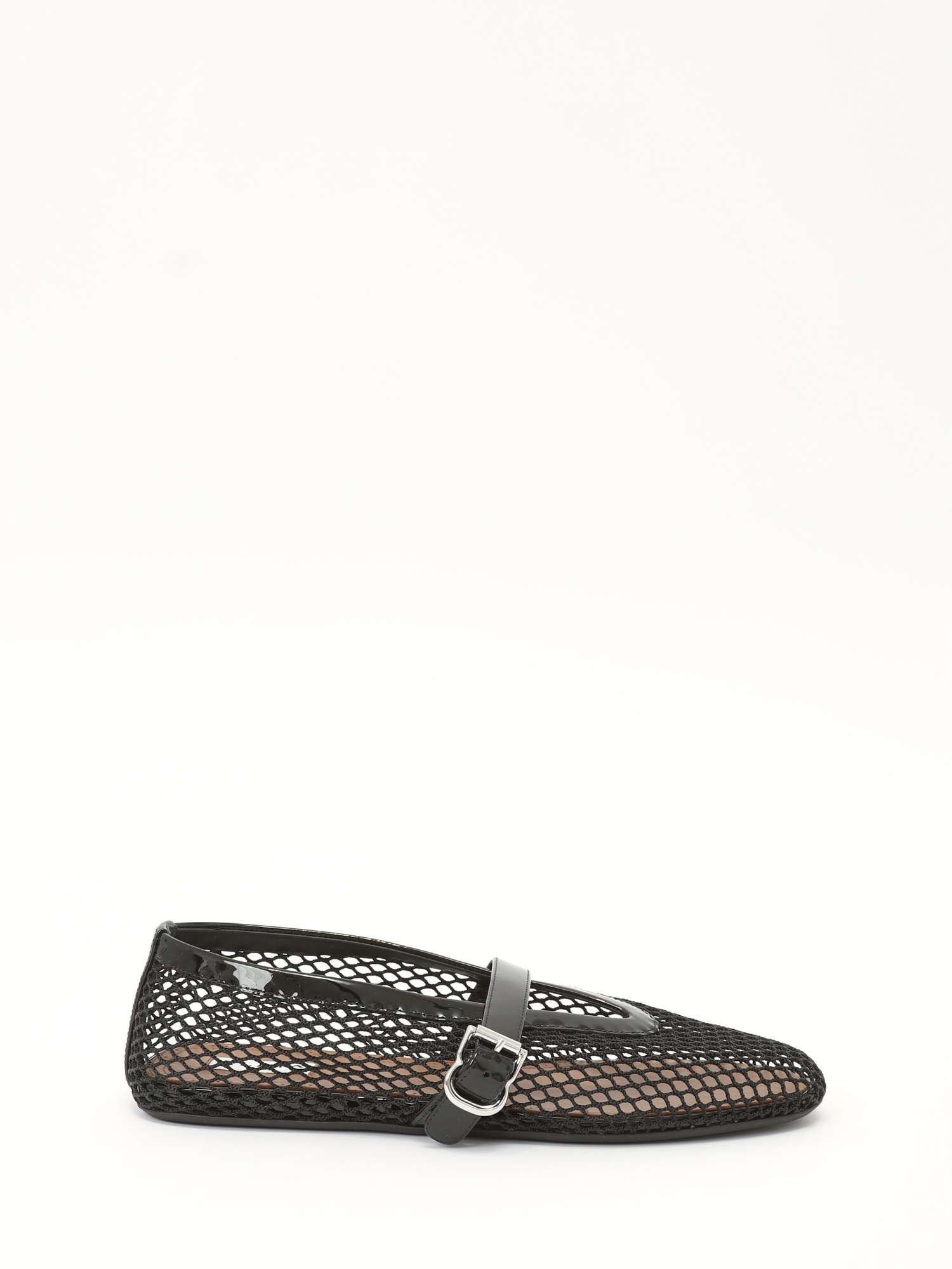 Alaia Ballet Flats In Fishnet 39