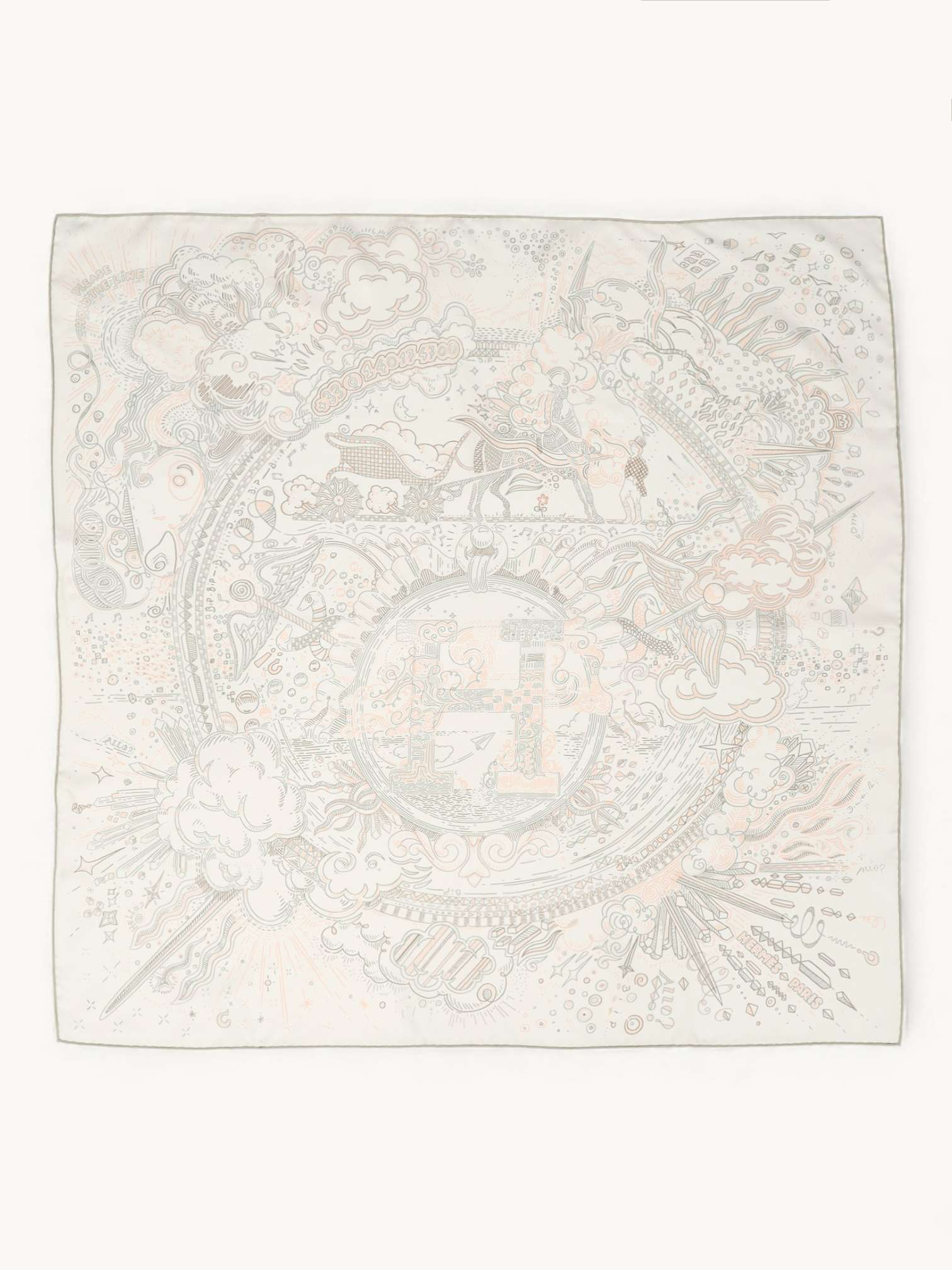 Hermes Silk Scarf 